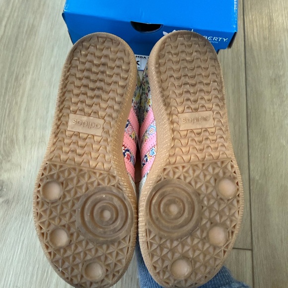 Adidas Kids Samba Sneakers - Pink and Gray Floral - Picture 4 of 7